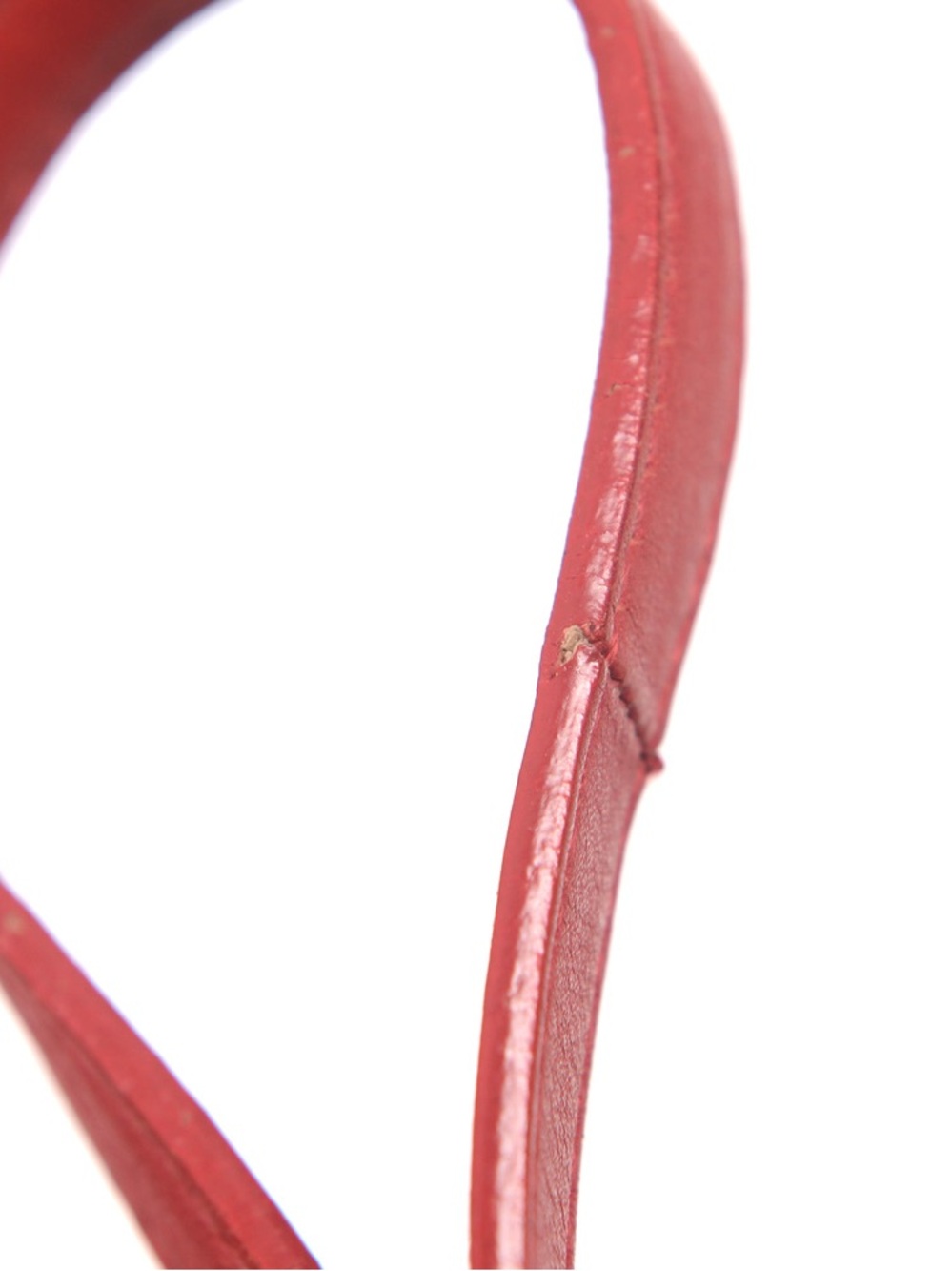 ♥️Saint Laurent Paris Cabas Red Leather 'Y' Top-Handle Satchel♥️ - Picture 10 of 16